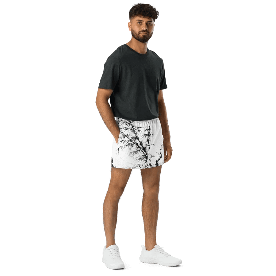 Bamboo Print Unisex Athletic Shorts product image (8)