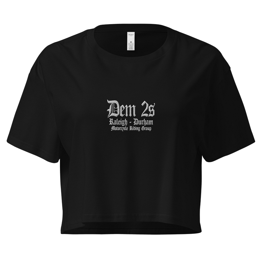 DEM 2S | GOTHIC CROPTOP | WOMENS | EMBROIDERED FRONT product image (2)