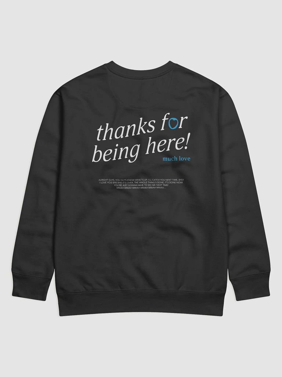 thanks for being here! Sweatshirt (Blue) product image (3)