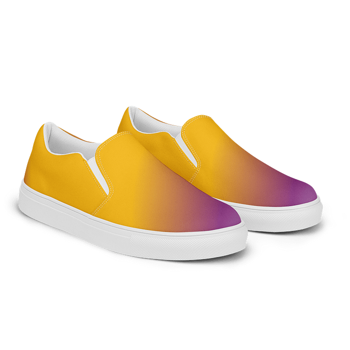 Aurora Borealis Men's Slip-On Canvas Shoes product image (2)
