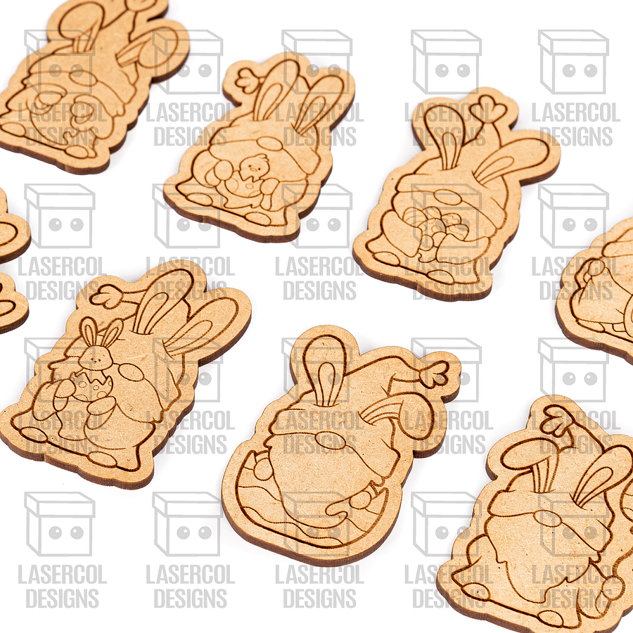 Easter Gnomes Paint Kit DIY Cut Outs Bundle - Laser Cut Files product image (8)