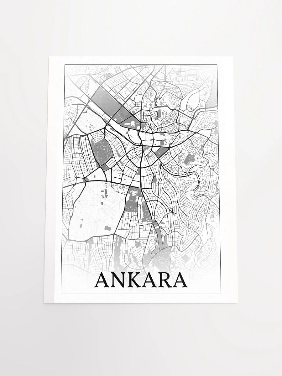 Ankara, Türkiye, city map print product image (16)