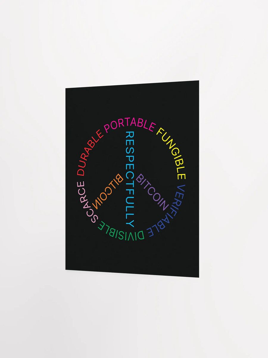 Bitcoin Peace Poster product image (2)