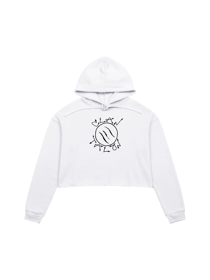 Clan Talon Croptop Hoodie White product image (1)