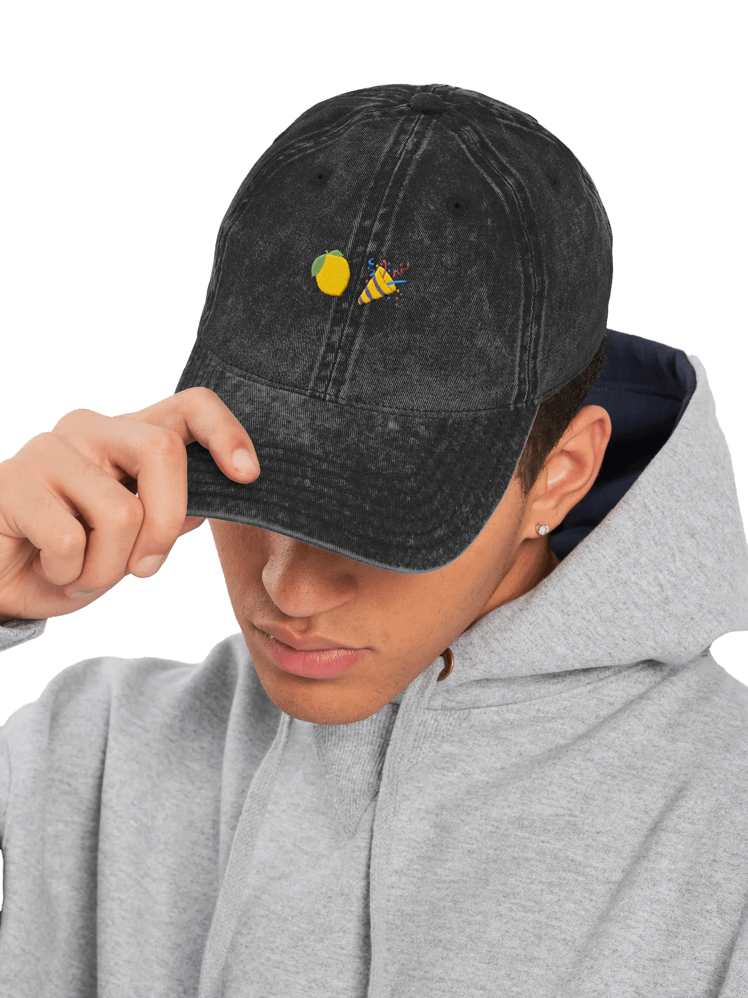 Lemon Party Embroidered Vintage Wash Dad Hat product image (6)