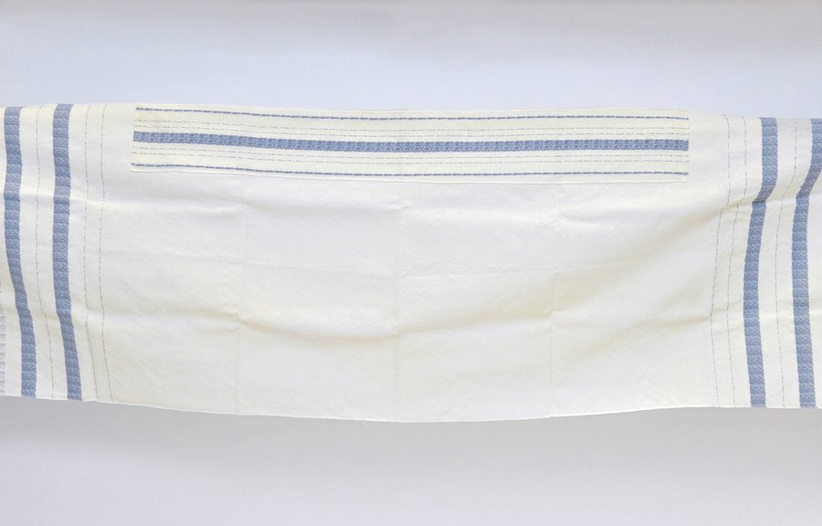 LIGHT BLUE STRIPE -Small Tallit (Prayer Shawl) product image (1)