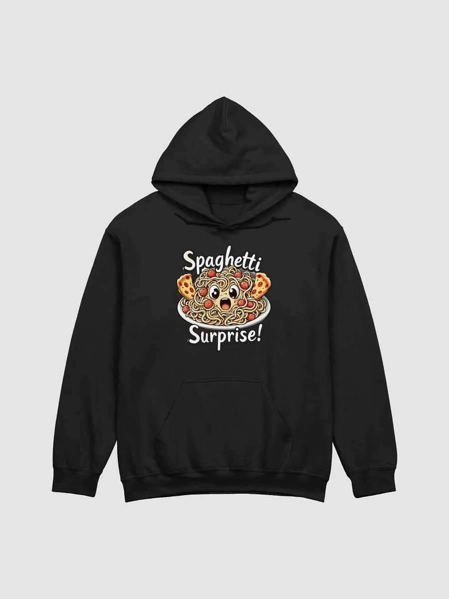 Funny Cartoon Pasta Hoodie - Surprised Spaghetti Sweatshirt - Gildan Unisex Streetwear product image (3)