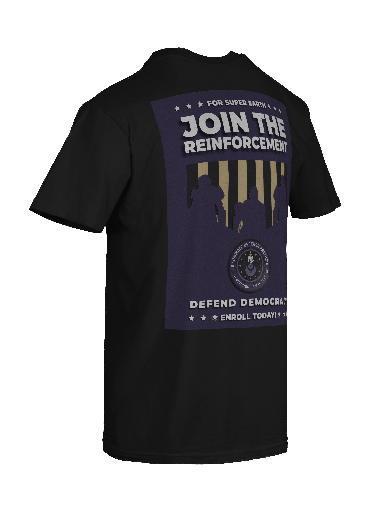 Illuminate Defense Protocol Recruitment Poster T-Shirt product image (10)