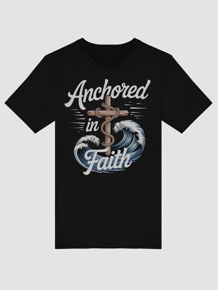 Anchored in Faith Cross T-Shirt product image (47)