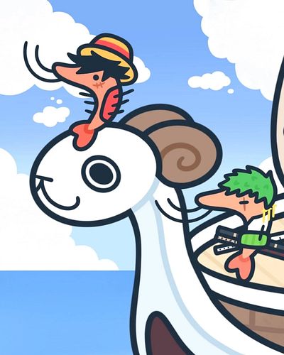 One Piece but all the characters are shrimps 🏴‍☠️🦐

Swipe to see full image 👉

I wanted to draw something related to one piec...