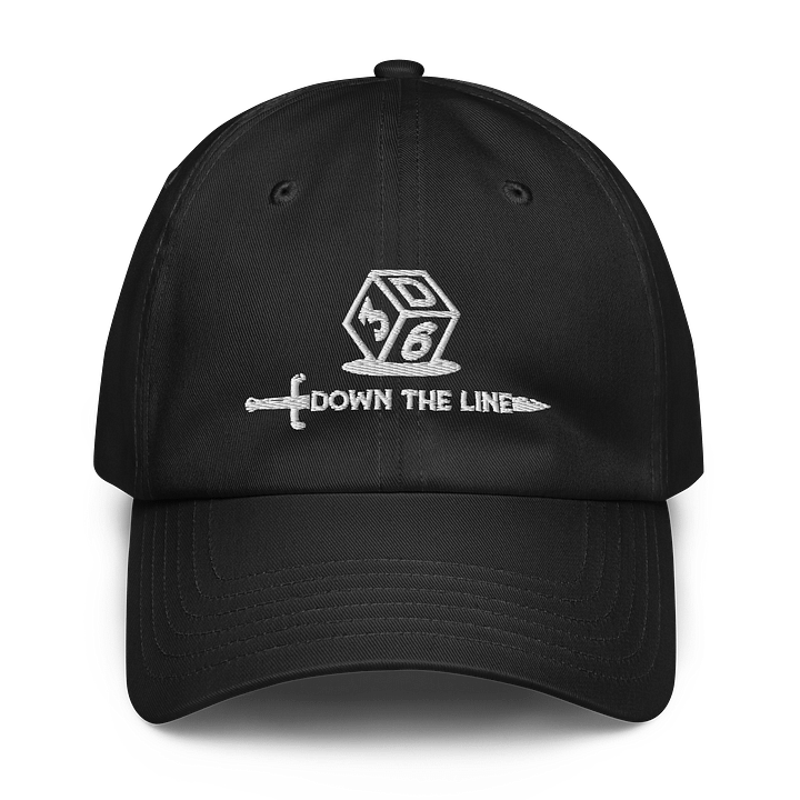 3d6 DTL Horizontal Logo on Dark Dad Hat product image (1)