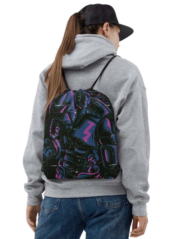 Futuristic Armor All-Over Drawstring Bag product image (2)