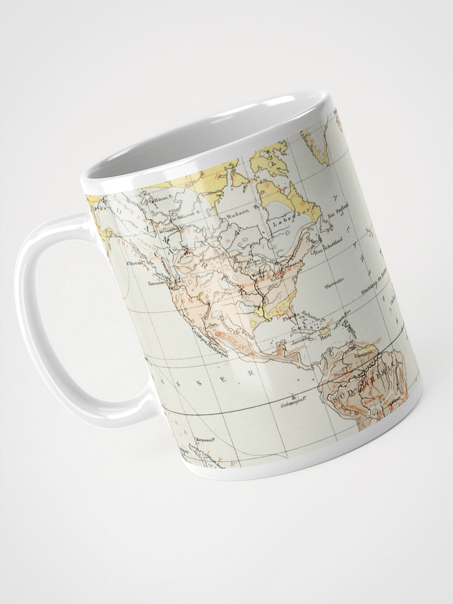 Vintage World Map White Glossy Mug product image (3)