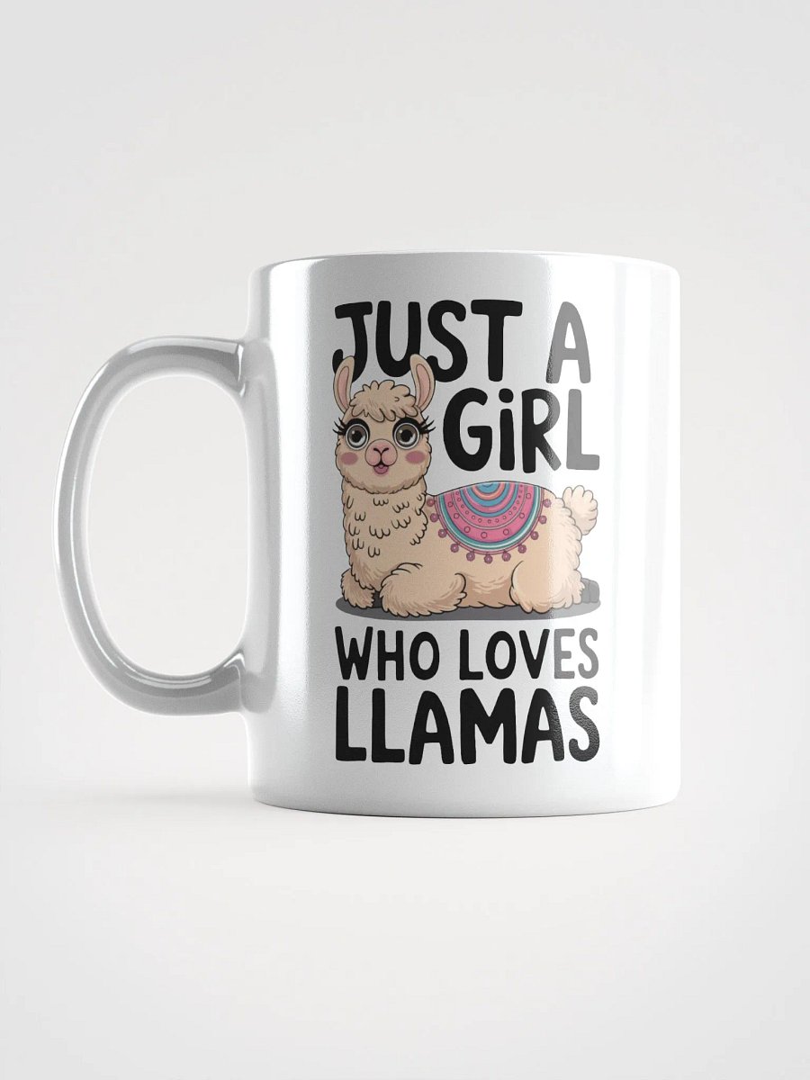 Just a Girl Who Loves Llamas White Glossy Mug product image (16)
