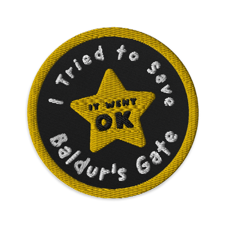 U Tried - Baldur's Gate Badges Patch product image (1)