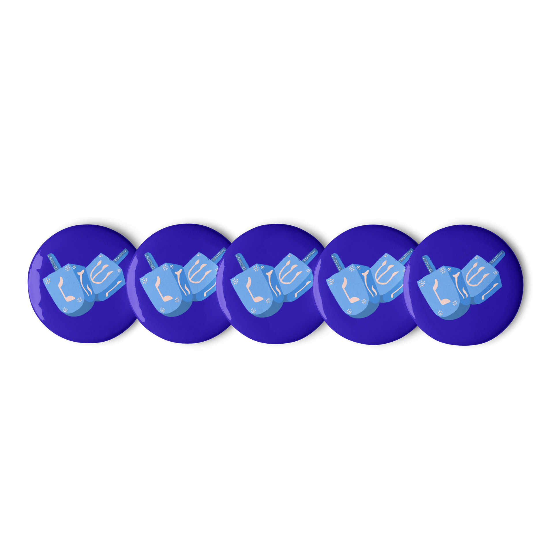 Whimsical Dreidel Pin Buttons Set product image (1)