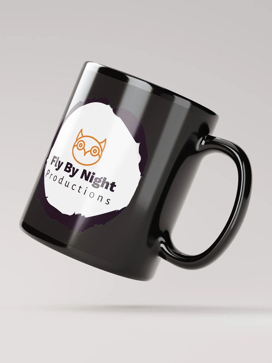 Fly By Night Productions Black Glossy Mug product image (4)