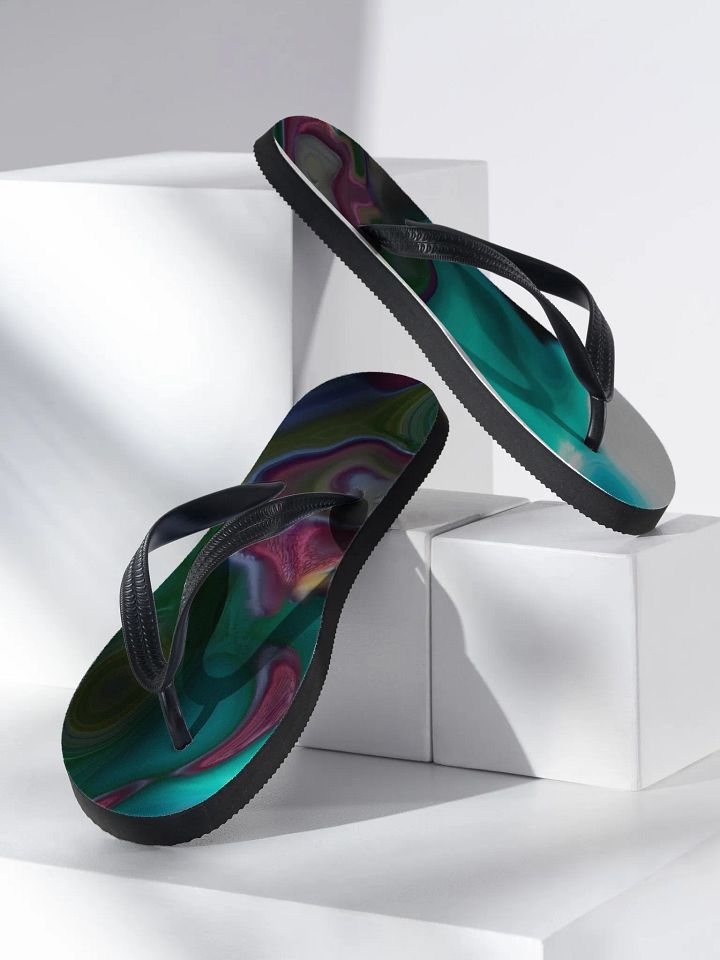 Psychedelic print, flip-flops product image (2)