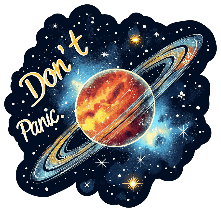 Don't Panic - Classic Sticker product image (1)