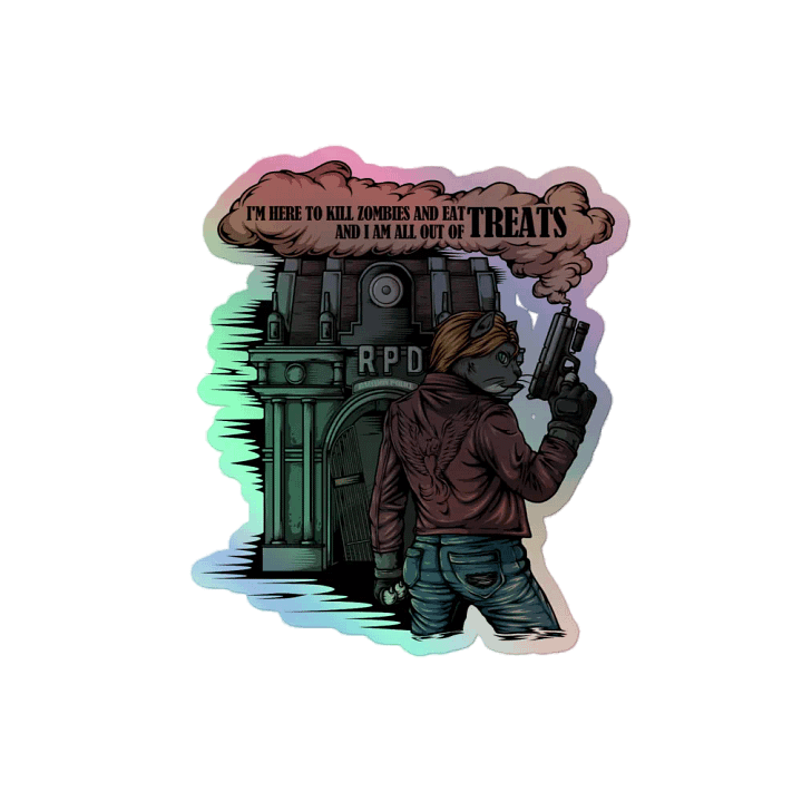 Resident Evilll Gobbi V2 Holo Sticker! product image (2)