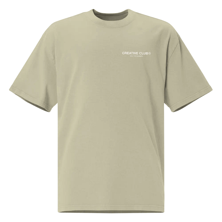 Oversized Creative Club Faded Eucalyptus T-Shirt product image (1)