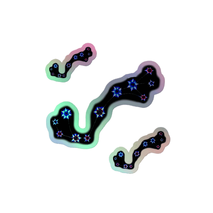 Scorpius Flower Constellation Holo Sticker Pack product image (2)