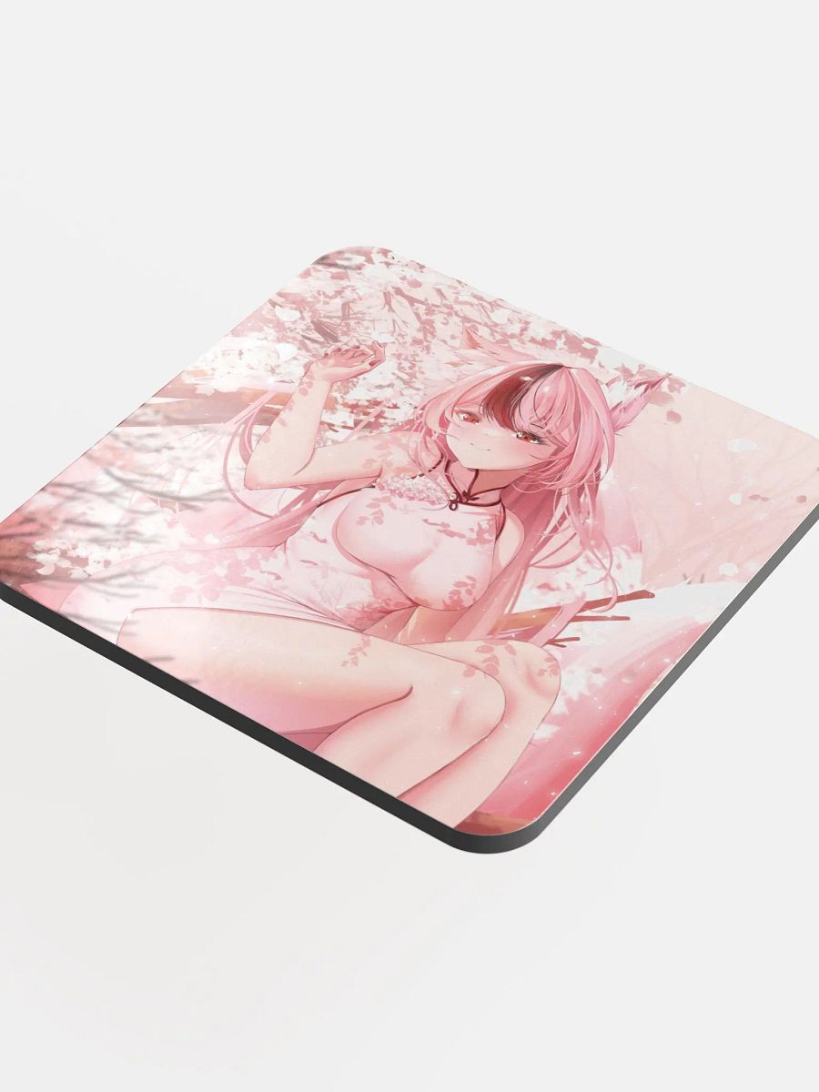 Whimsical Fox Spirit Cork Coaster product image (4)
