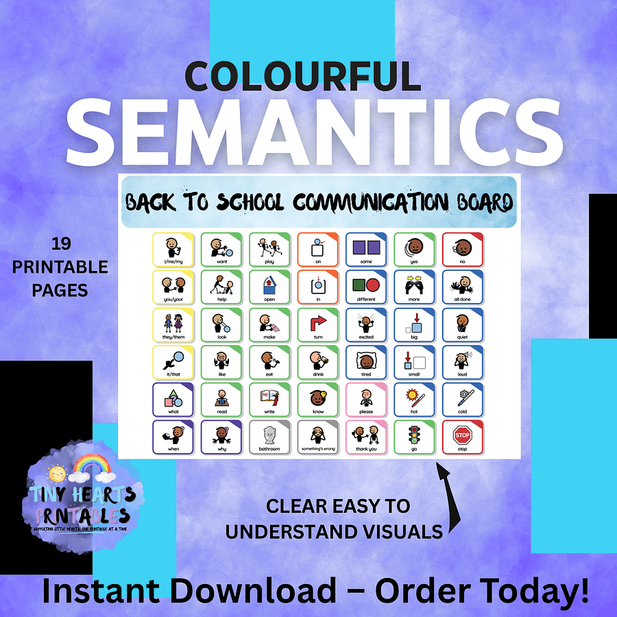 Printable Communication Boards for Kids | 12 Pages of Visual Vocabulary | SEN, AAC, Non-Verbal, Back to School, Feelings, Medical product image (2)