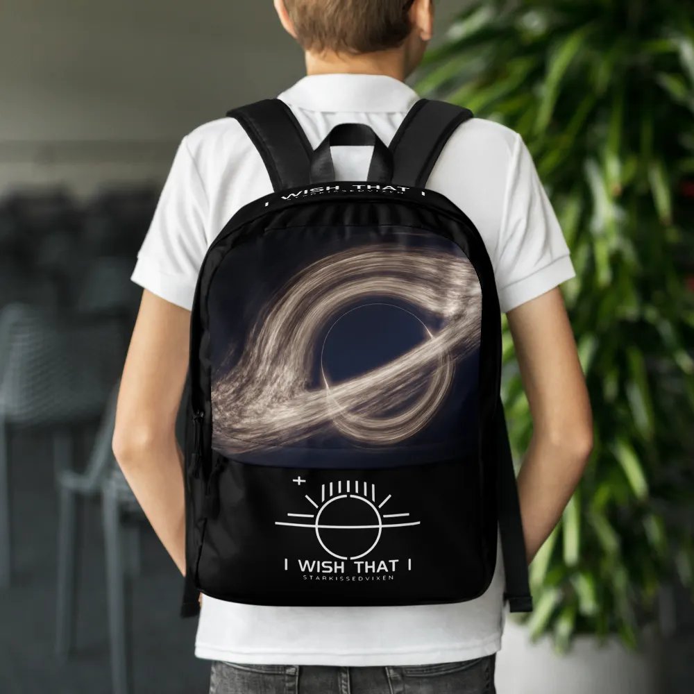 I WISH THAT I Black Hole Music Backpack product image (7)