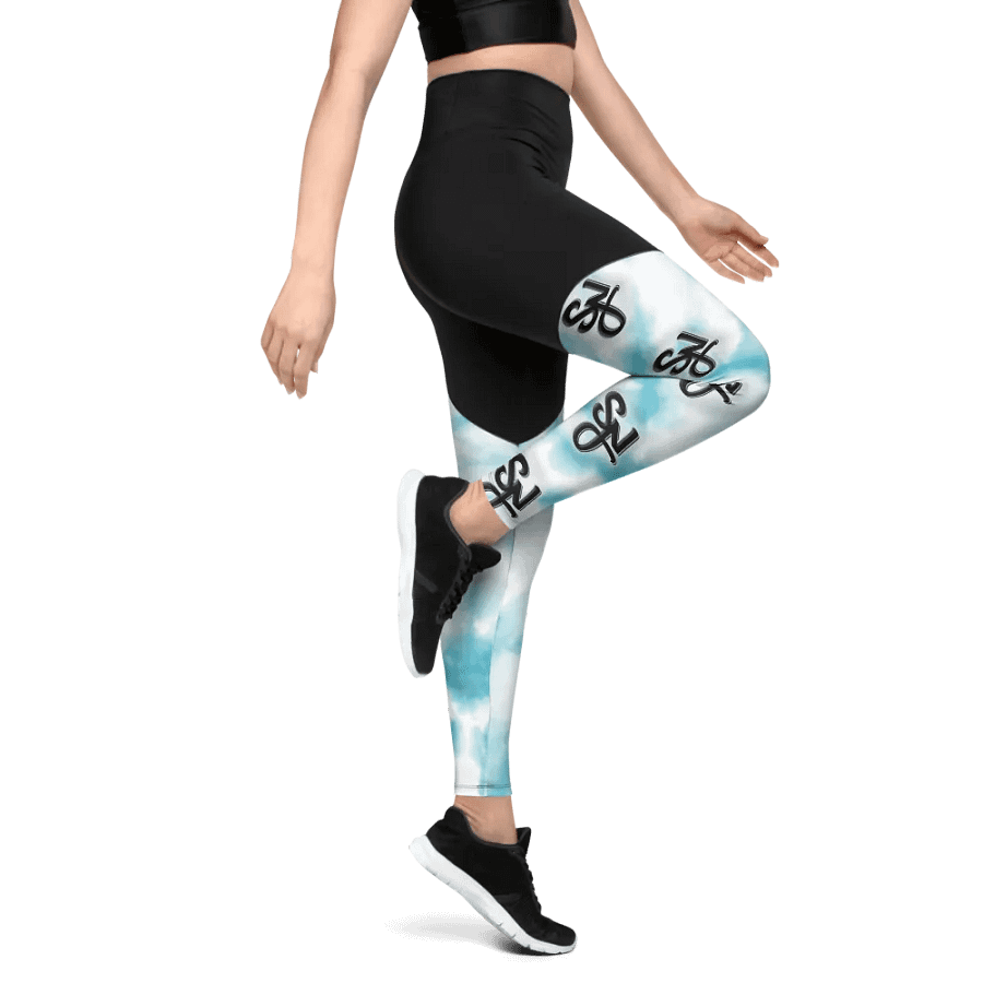 Syn Blue Tie Dye Leggings product image (9)