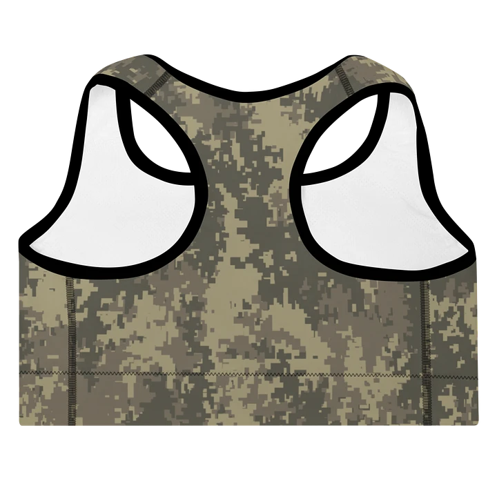 Stealthy Camo All-Over Sports Bra product image (2)