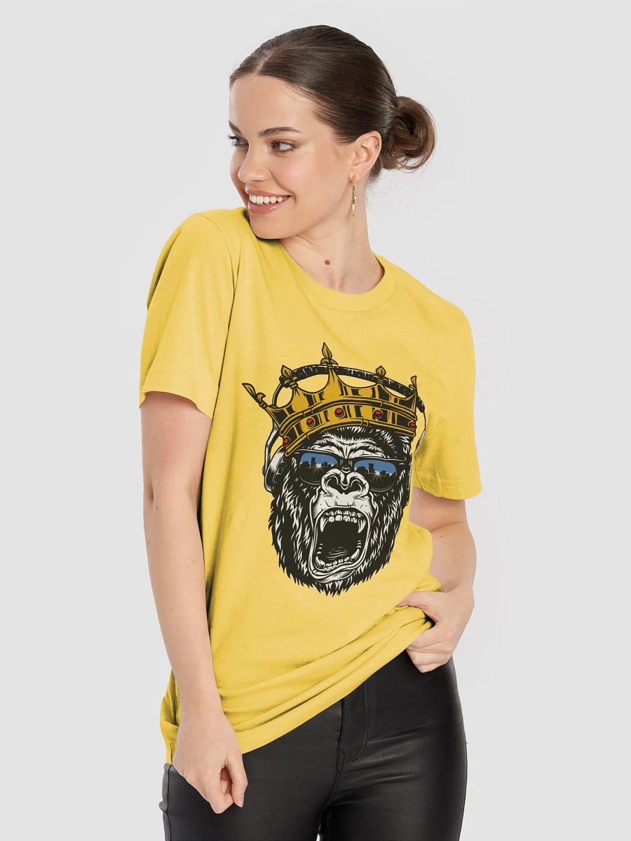Regal Gorilla with DJ Headphones Unisex T-Shirt product image (8)