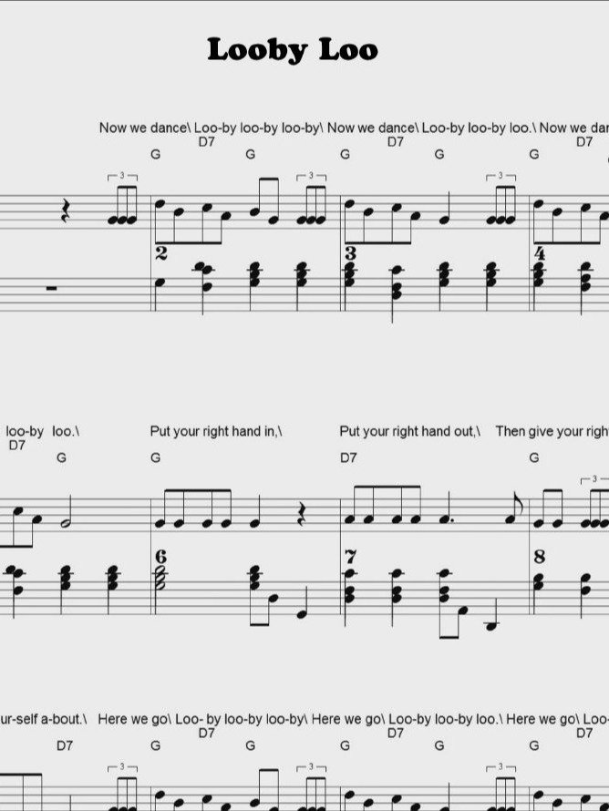 Looby Loo - CS - Piano sheet music product image (1)