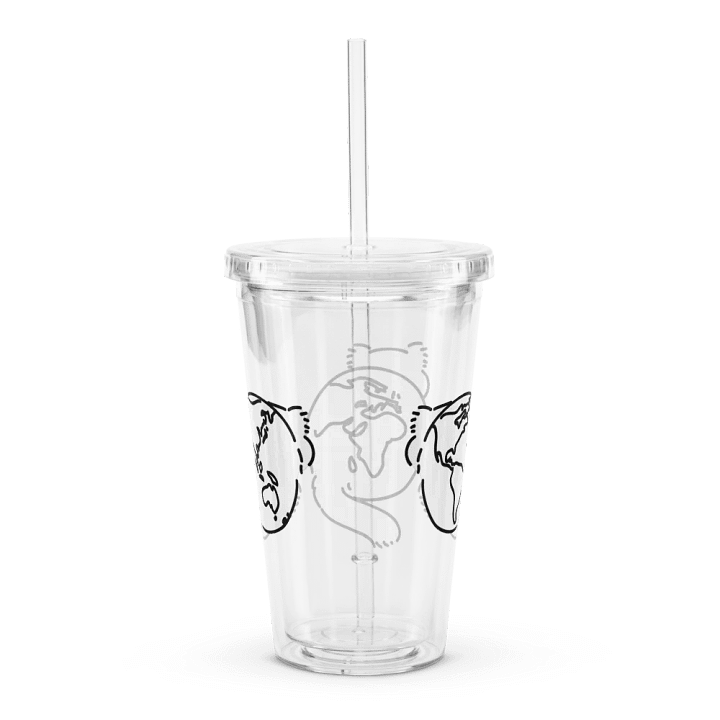 Planet Manul Trio - Transparent Cup & Straw product image (2)