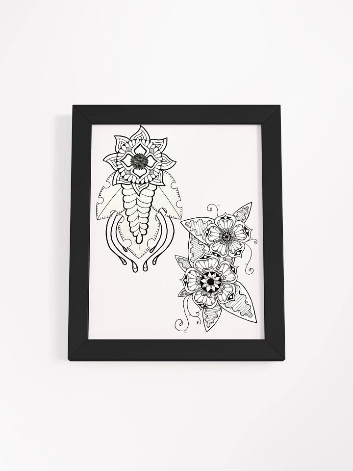 Symmetrical Floral Mandalas Framed Poster product image (12)