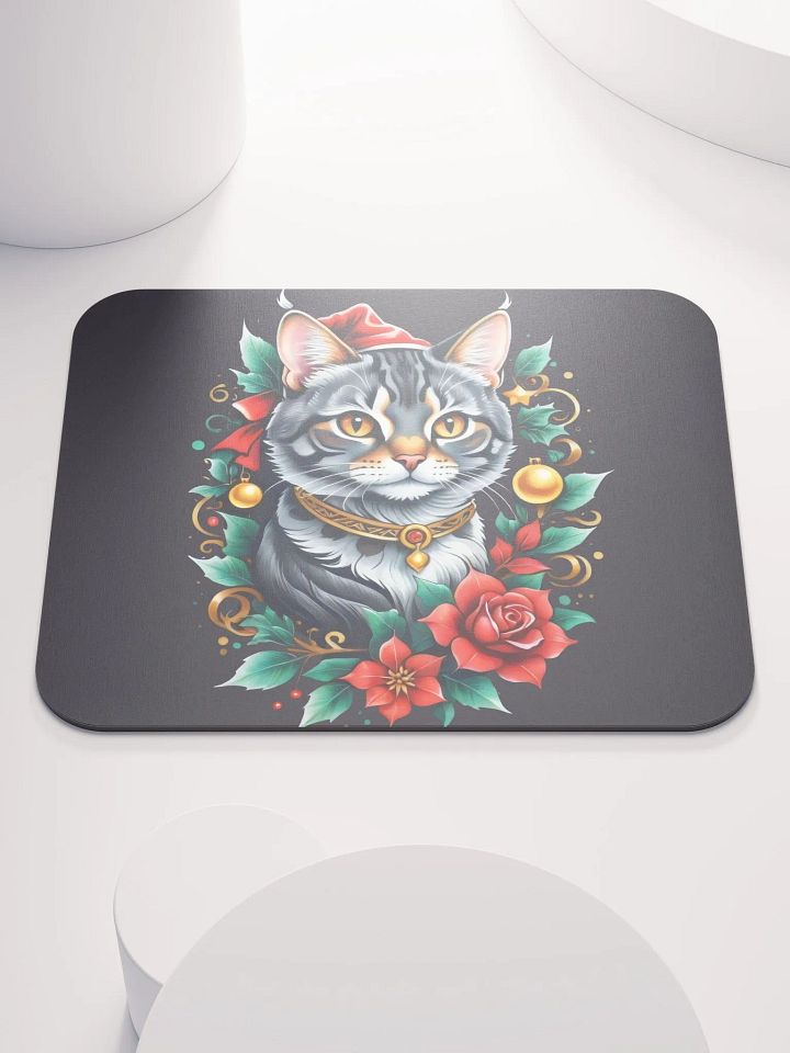 Christmas Kitty & Holiday Charm Mouse Pad product image (2)
