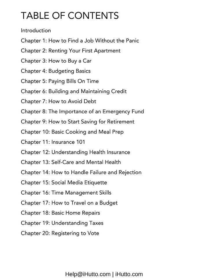 Successful Adulting: Things You Didn't Learn in School, More than 300 Pages, Automatic Digital Download product image (2)