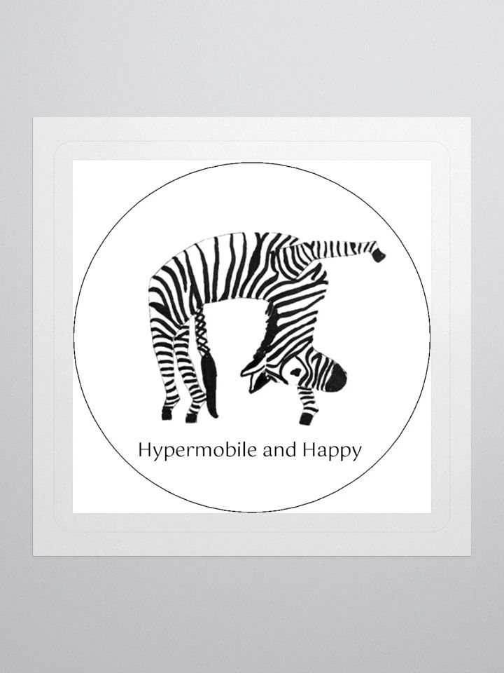 Bendy Zebra Sticker product image (1)