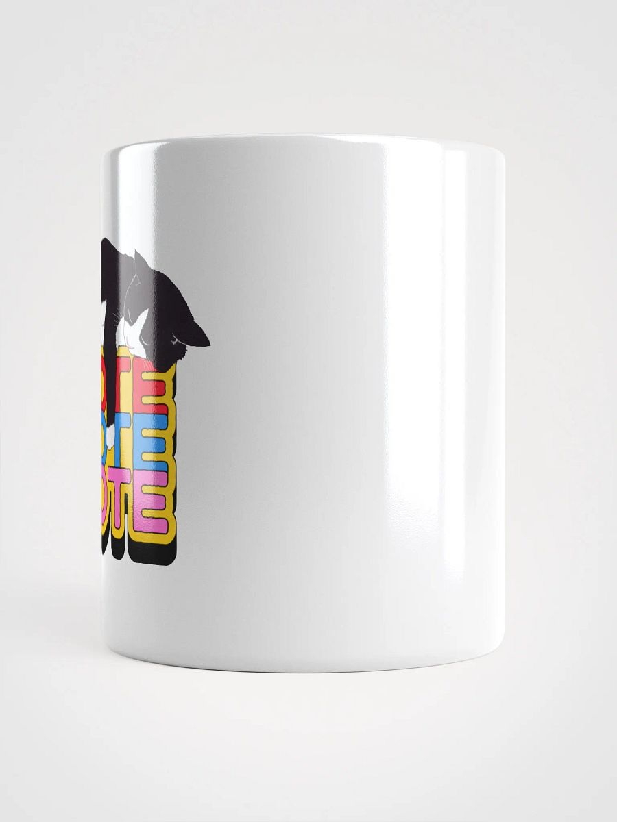 Vote Cat Slumbering White Glossy Mug product image (3)