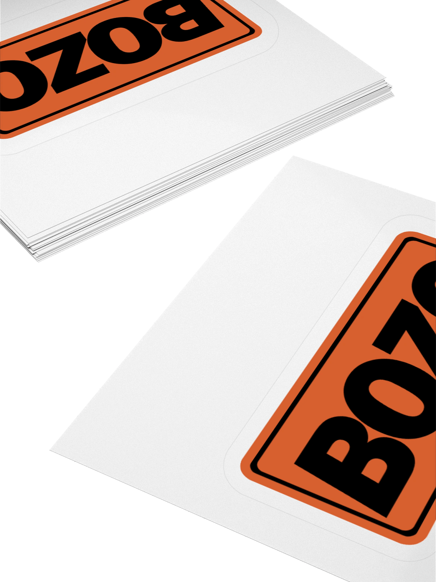 Bozo Sticker (Orange) product image (14)