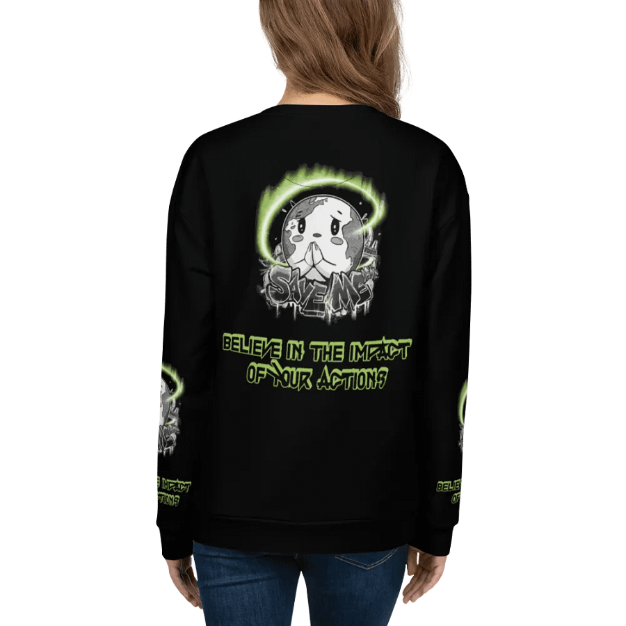 Save Me Recycled Unisex Sweatshirt – Wear Your Commitment product image (6)