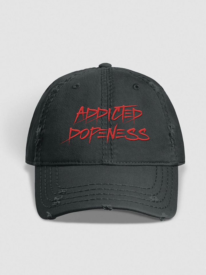 Dopeness Stitched Distressed Dad Hat (RED) product image (1)