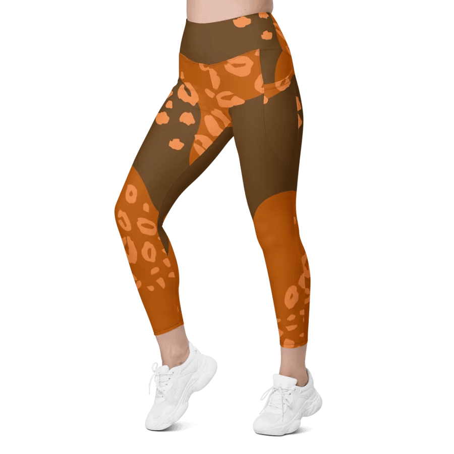 Orange Organic Flow All-Over Leggings product image (4)