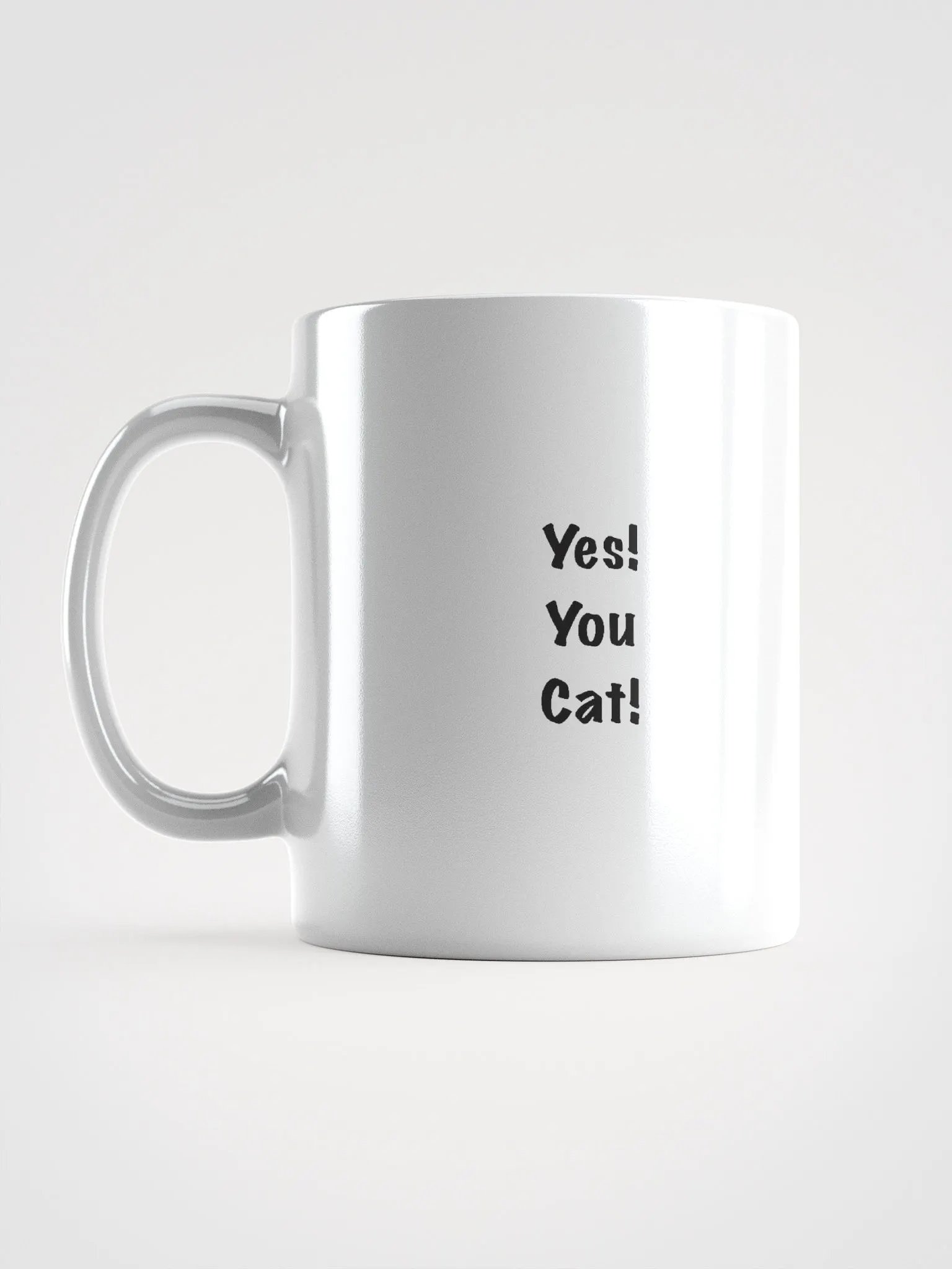 Yes! You Cat! White and blue 11oz mug product image (4)