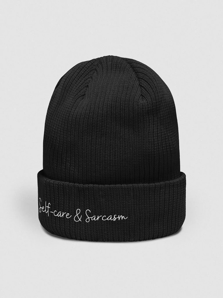 "Self-care & Sarcasm" Beanie product image (2)