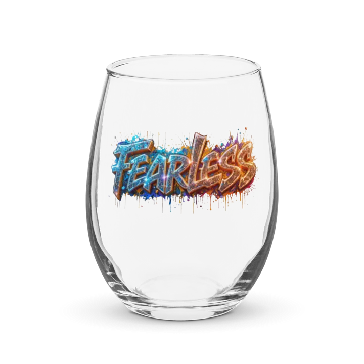 Fearless Graffiti Stemless Wine Glass product image (1)