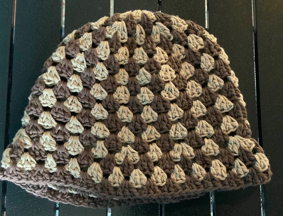 Brown and Jute Granny Stitch Bucket Hats product image (5)