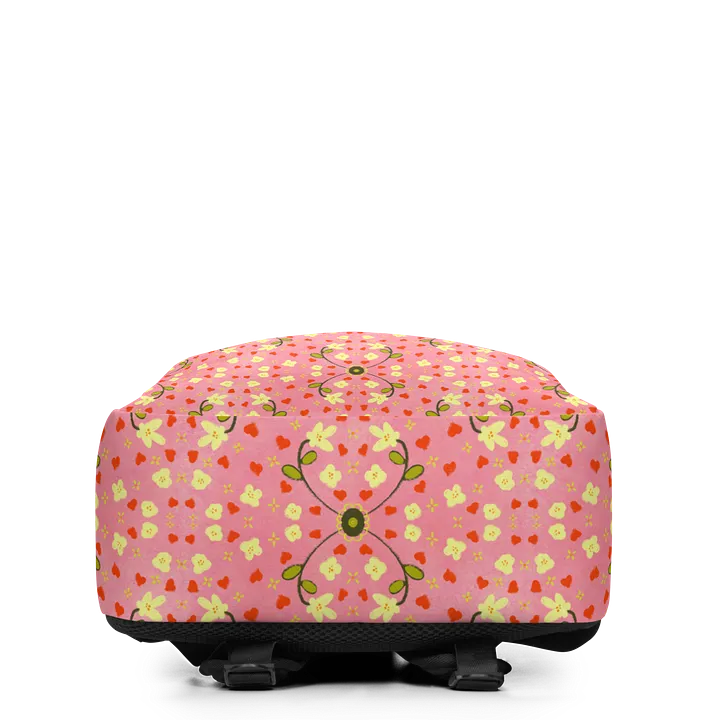 Hearts and Flowers Pink Backpack product image (2)