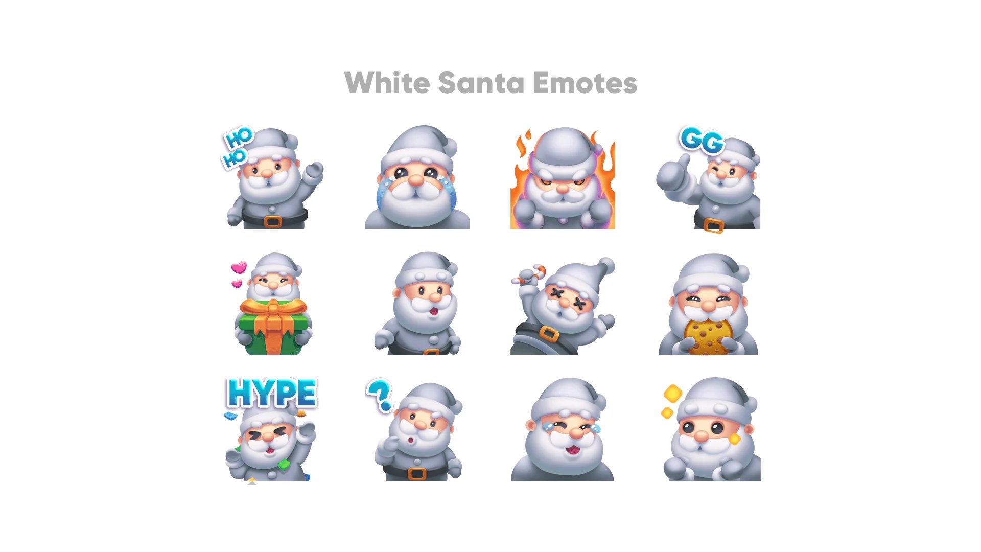 Santa Emotes 12-Pack product image (4)