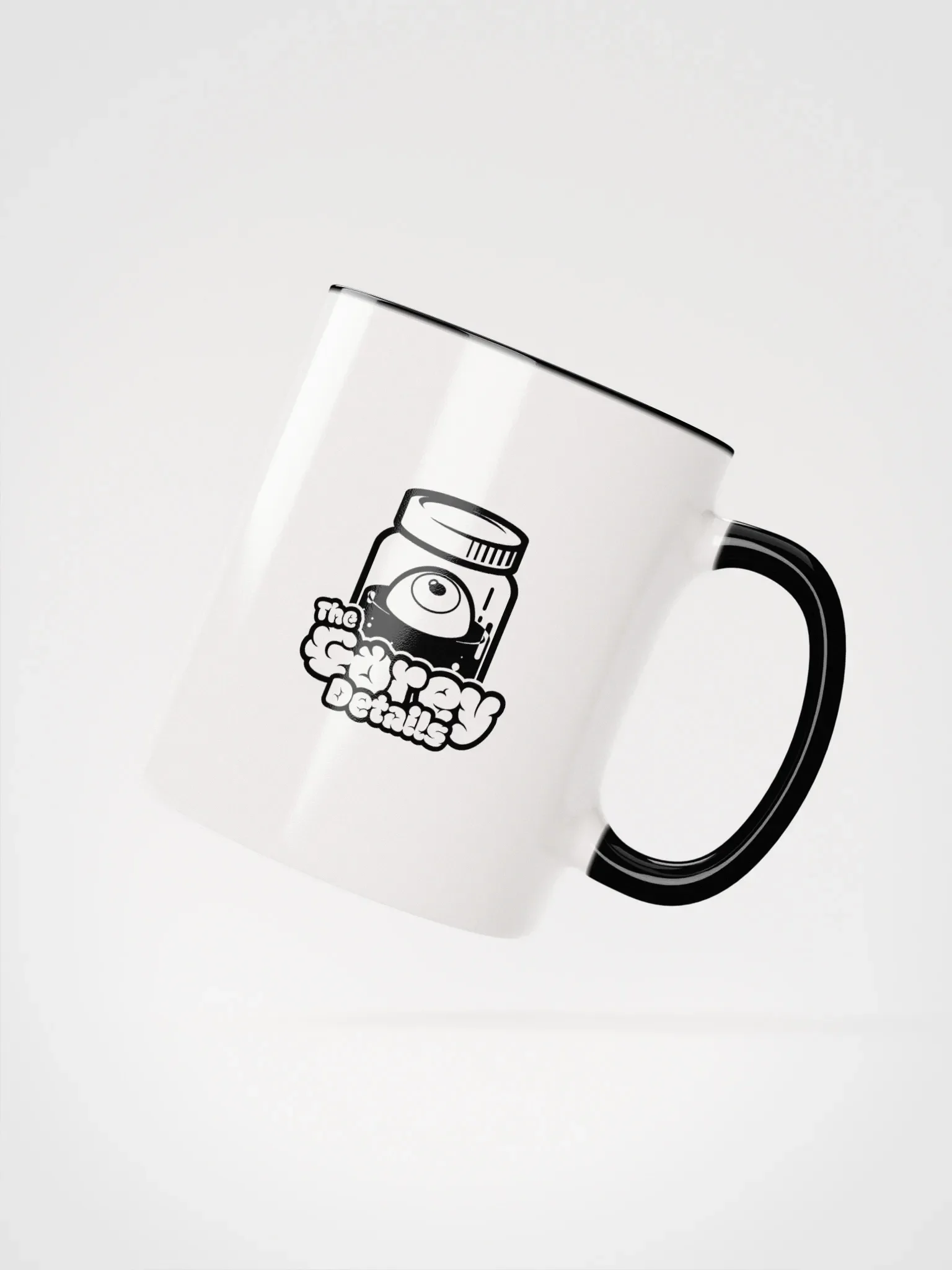 Full Logo Black - Ceramic Mug with Color Inside product image (3)